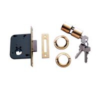 Tesa Assa Abloy Cerradura de embutir 200140HL para puertas de madera bronce latonado entrada 40 mm
