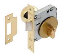 TESA Cerradura de embutir llave-pomo bola TE5 latonado/brillante