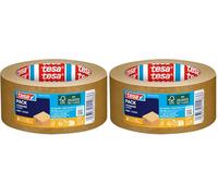 tesa Cinta adhesiva eco papel color kraft 50 mt x 50 mm para embalaje (Paquete de 2)