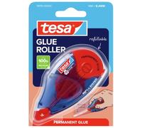 Tesa- Cinta adhesiva permanente, rodillo recargable, 8.4 mm x 14 m | Adhesivo permanente recargable - Aplicación precisa y sin disolventes - Para papel, cartón y fotos