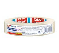 tesa - Cinta Adhesiva Reforzada con Fibra de Vidrio - Celo Adhesivo Reparador con Filamentos para Embalar y Reparar - Buena Adhesión - 50 m x 25 mm - Transparent