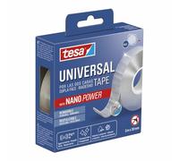 Tesa Cinta adhesiva doble cara Nano Universal 30mm x 3m Transparente agarre 5 kg EAN 4063565403798
