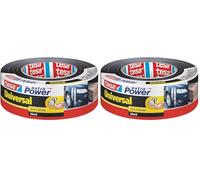 tesa Cinta Adhesiva Universal Extra Power - Celo Adhesivo con Fijación Extra Fuerte - Cinta Multiusos Versátil para Reparaciones, Fijación, Sellado y Más - Negro - 1 Rollo - 50 m x 50 mm