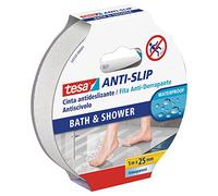 tesa Cinta antideslizante – para interior y exterior, escalones y rampas – 25 mm x 5 m Negro