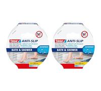 tesa® Cinta Antideslizante para baño y Ducha, Transparente (Paquete de 2)