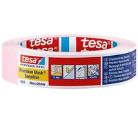 Tesa - Cinta de carrocero Precisión Sensitiva 4333, rosa suave, 50 m x 25 mm (para interiores)