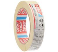 tesa Cinta de Pintar STANDARD, Cinta de Pintor, Removible Sin Residuos hasta 2 Días Después, Sin Disolventes, Ancha, 50 m x 25 mm
