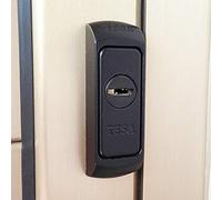 TESA E24000NE Escudo Embellecedor De Adecuada Seguridad Para Perfiles Metalicos Negro E240