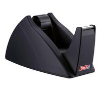 tesa Dispensador de cinta adhesiva Easy Cut — Recargable y antideslizante, 33 m x 19 mm, Negro
