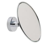 tesa VISIOON Espejo cosmético de pared 3x aumento, 14 cm, autoadhesivo plateado