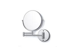 tesa VISIOON Espejo cosmético giratorio de doble cara 5X autoadhesivo sin taladro 30x48 cm plateado