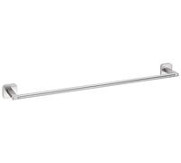 tesa ESTEETIC Toallero en barra - 630 x 50 x 85 mm | Toallero de bańo sin taladrar - Acabado de acero inoxidable - Adhesivo incluido