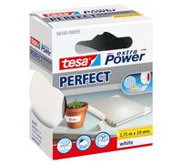 Tesa Cinta de reparación Extra Power reforzada en tela 2,75 m x 38 mm blanco