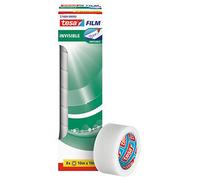 tesa Film Invisible - Cinta adhesiva invisible mate, resistente al envejecimiento y al desgarro, 10 m x 19 mm, 8 unidades