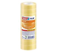 tesa Cinta adhesiva film standard transparente 33 m x 15 mm 10 piezas