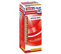 tesa Cinta adhesiva film transparente – resistente y de fuerte adhesión – 33 m x 15 mm, 10 piezas