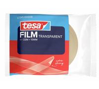 tesa film transparente, Cinta Autoadhesiva Resistente al Paso del Tiempo y al Rompimiento, Cinta de Oficina con Fuerte Adhesión, 33 m x 15 mm