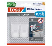 Tesa Gancho adhesivo para papel pintado y yeso 0,5 kg