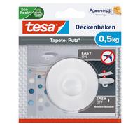 Tesa Gancho de techo para papel pintado y yeso 0,5 kg