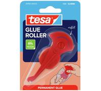tesa GLUE ROLLER Permanent - Cartucho de recambio - 14 m x 8,4 mm | Cartucho de recambio adhesivo - Recarga rápida y sin disolventes - Para papel, cartón y fotos en oficina y hogar