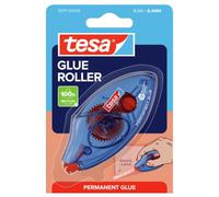 tesa GLUE ROLLER Permanent - Roller adhesivo desechable - 8,5 m x 8,4 mm | Adhesivo permanente - Aplicación precisa y sin disolventes - Para papel, cartón y fotos en la oficina y el hogar