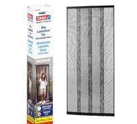 tesa Mosquitera cortina de lamas de aluminio Premium, telescópica sin taladrar antracita 95 x 220 cm