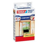 Tesa Insect Stop Comfort Mosquitera para puerta 2 unidades (65 x 220 cm, negra)
