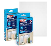 tesa INSECT STOP H&L Fly Screen for Window - mosquitera con cinta autoadhesiva, corte a medida, sin taladrar, blanco - 1x 150 x 180 cm