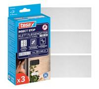 tesa Insect Stop H&L Fly Screen Premium for Windows - mosquitera con Cinta autoadhesiva, removible sin residuos, Antracita - 3X 125 x 245 cm