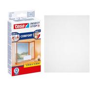 tesa Mosquitera INSECT STOP H&L Premium – cinta fuerte, removible sin residuos – 130×130 cm blanco