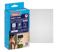 tesa Mosquitera Insect Stop COMFORT - Autoadhesiva sin taladrar ventanas francesas, Gris 120x240cm