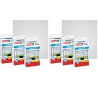 tesa Insect Stop Malla Mosquitera STANDARD para Ventanas - Mosquitera Autoadhesiva - Recortable al Tamaño Deseado - Gris Antracita, 3x 100 cm x 100 cm (Paquete de 2)
