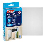 tesa Malla Mosquitera Insect Stop para ventanas – Autoadhesiva recortable Gris Antracita 150×180 cm