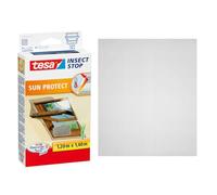 tesa INSECT STOP Mosquitera 2 en 1 con protección solar - 120 x 140 cm | Mosquitera que reduce la radiación solar - para ventanas de tejado estándar - sin taladro - antracita metalizada