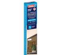 tesa INSECT STOP Mosquitera con marco de aluminio, ventanas - 120 x 150 cm | Mosquitera duradera con malla Clear View, marco de aluminio y montaje un 30 % más rápido