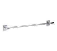 tesa Klaam Barra de toallas, metal cromado, autoadhesiva, tecnología adhesiva de montaje, 60 x 646 x 73 mm