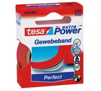 Tesa lot de 3 rubans toilé adhésif extra power 19 mm x 2,75 m rouge