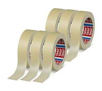 Tesa - Lote de rollos de cinta de carrocero para interiores, duración de 3 días sin residuos (50 mm x 50 m), paquete de 6 unidades