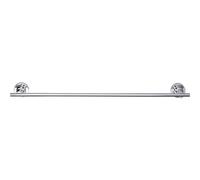 tesa LUUP Toallero en barra - 600 x 50 x 70 mm | Toallero de bańo sin taladrar - Metal cromado - Adhesivo incluido