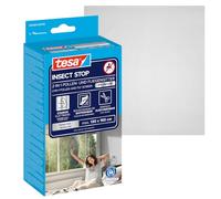 tesa Mosquitera antipolen malla transparente recortable, cinta autoadhesiva, gris antracita 130 x 150 cm