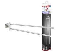 Tesa Toallero Moon 40303-00000-00 autoadhesivo brazo oscilante apariencia de acero inoxidable cromo