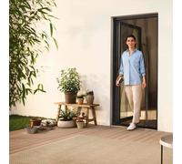 tesa® Mosquitera estándar con puerta abatible (Ancho x Alto) 2,2 m x 0,95 m, color antracita. Repele e captura insectos. (Código: 55198-1-0)