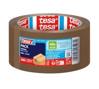 tesa Cinta de embalaje pack Eco & Strong ecoLogo – PP 100% reciclado, Marrón 66 m x 50 mm
