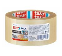 tesa Pack Solid & Strong - Cinta de embalaje silenciosa para cerrar paquetes de forma segura. Disponible en: transparente y marrón