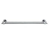 tesa Percha para Toallas Smooz, Toallero Doble para Montar en Pared sin Taladrar, Hecho en Metal Cromado Inoxidable, Resistente al Agua, Incluye Solución Adhesiva de Montaje