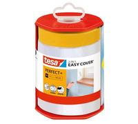 tesa Cinta de carrocero Perfect+ 3 en 1 con plástico protector y dispensador XL 33 m x 0,55 m