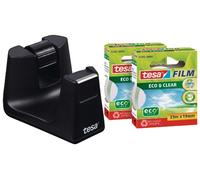 tesa Portarrollos Easy Cut Smart2 – Negro, 33 m x 19 mm
