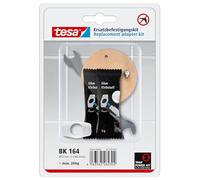 tesa Power.Kit Adaptador BK164, repuesto autoadhesivo, placa metálica, Ø 57
