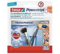 TESA Powerstrips Large Transparentes Pack de 8 (Set de 15)