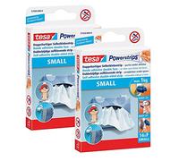 tesa Powerstrips - Tiras adhesivas pequeñas para máx. 1 kg, paquete de 14 tiras (2, pequeñas)